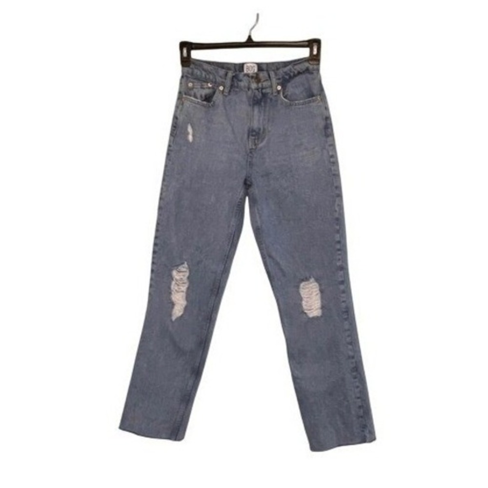 BDG Pax Straight Leg Jeans Blue Light Wash Denim High Waist 28 x 32